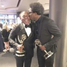 W. Kamau Bell with "United Shades of America" executive producer, Donny Jackson